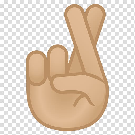 Thumb Crossed fingers Emoji Digit Middle finger, Emoji transparent background PNG clipart