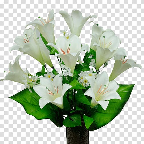 white petaled flowers, Bouquet Of Lilies transparent background PNG clipart