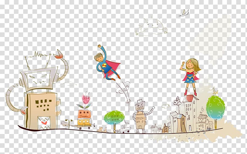 Cartoon Childhood , Dream Castle transparent background PNG clipart