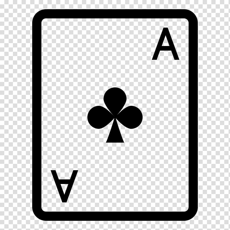 Ace of spades As de trèfle Playing card, ace of clubs transparent background PNG clipart