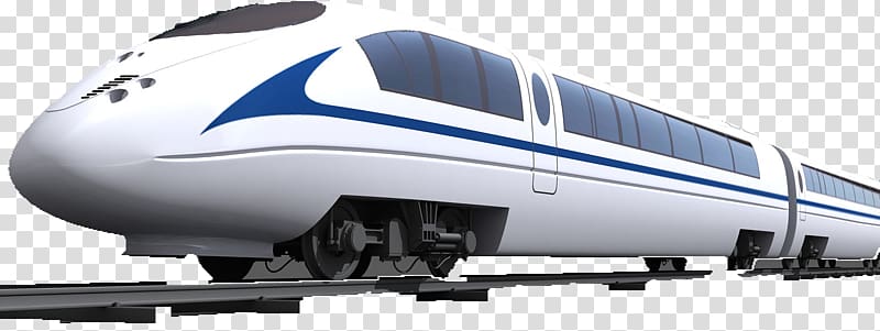 blue ribbon high speed rail transparent background PNG clipart