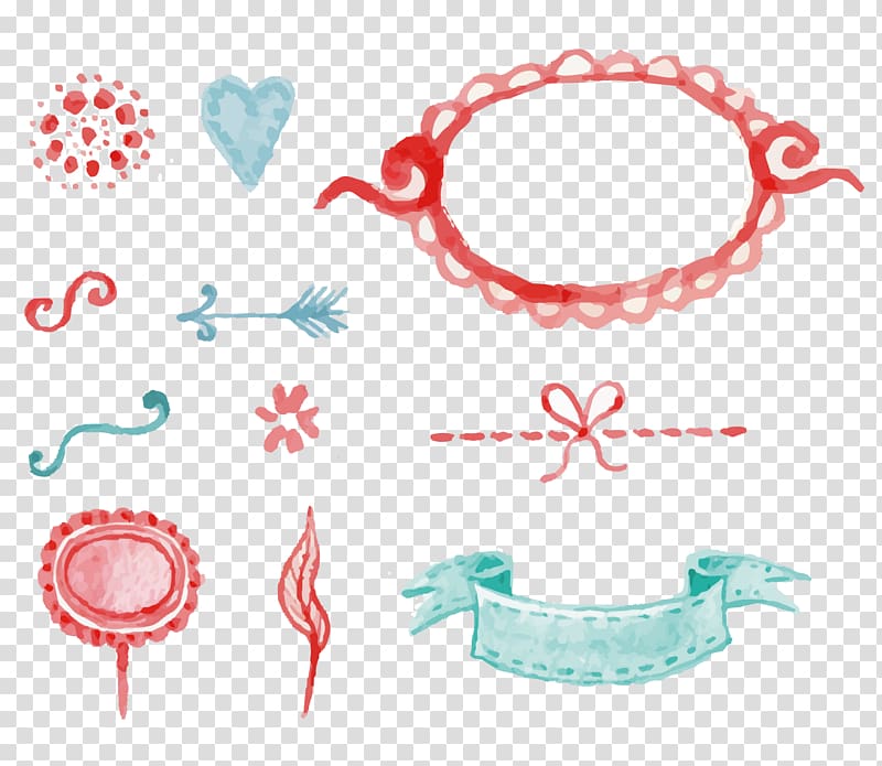 ribbon illustration, border material transparent background PNG clipart