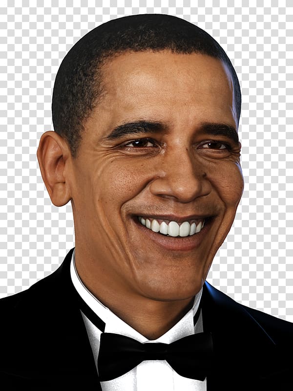 Barack Obama 3D selfie Portrait 3D computer graphics, barack obama transparent background PNG clipart