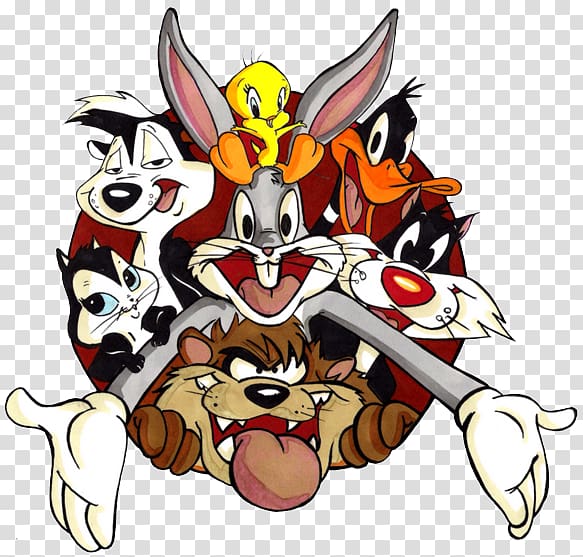 Looney Tunes , Tasmanian Devil Bugs Bunny Looney Tunes Daffy Duck 1080p, tuning transparent background PNG clipart