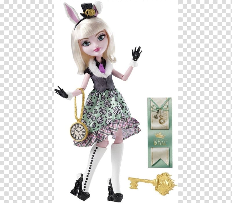 White Rabbit Fashion doll Ever After High Toy, doll transparent background PNG clipart