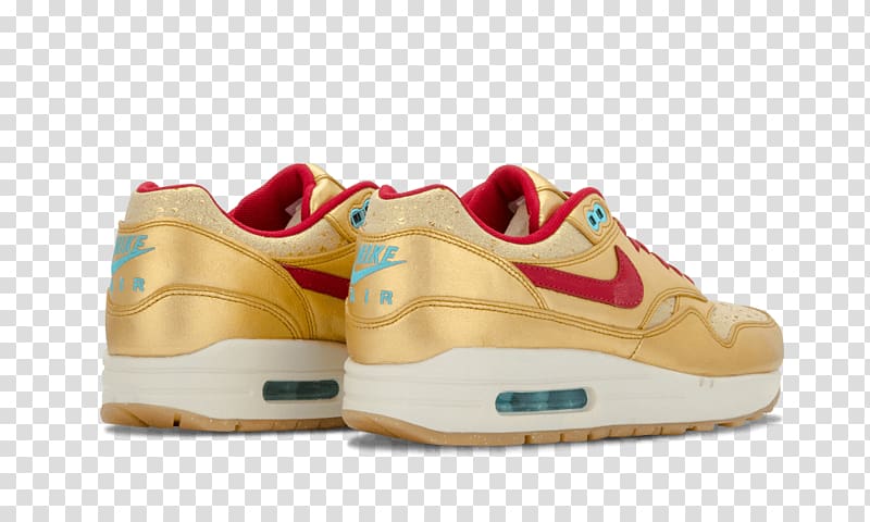 Sports shoes Nike Air Max 1 Premium Men\'s Nike Air Max 1 Men\'s, Gold Black Vans Shoes for Women transparent background PNG clipart