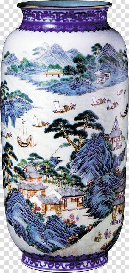 Antique Porcelain Chinoiserie Work of art Ceramic, antique transparent background PNG clipart
