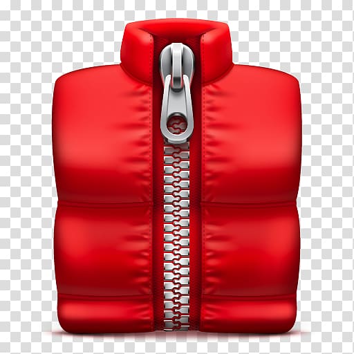 red zip-up vest illustration, car seat cover red, Zip transparent background PNG clipart