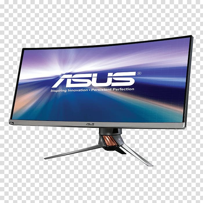 ASUS ROG Swift PG-8Q Computer Monitors 21:9 aspect ratio Nvidia G-Sync, Computer transparent background PNG clipart