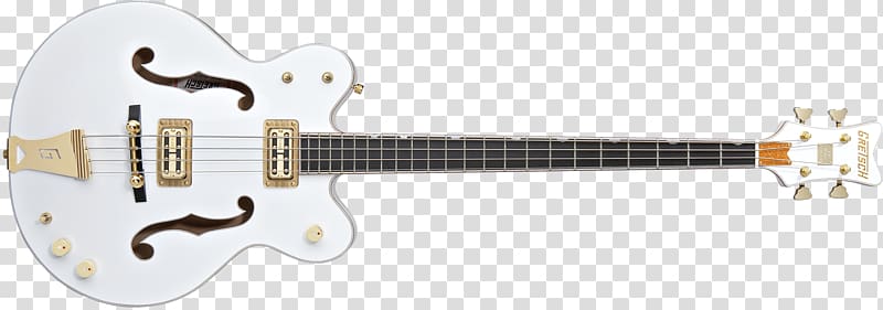 Gretsch White Falcon Bass guitar Archtop guitar, Bass Guitar transparent background PNG clipart