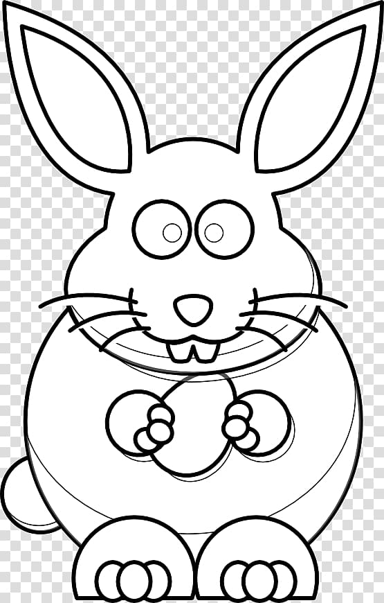 White Rabbit Easter Bunny Hare , White Bear Cartoon transparent background PNG clipart