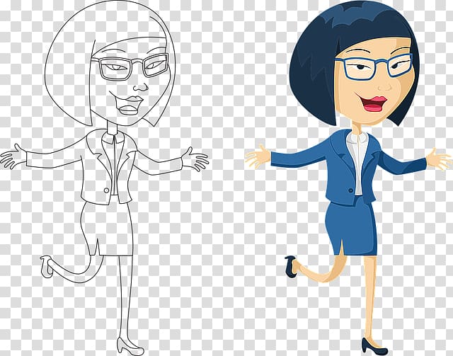Cartoon Career woman , woman transparent background PNG clipart