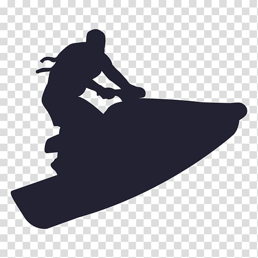 Personal water craft Scooter Motorcycle Silhouette , skiing transparent background PNG clipart