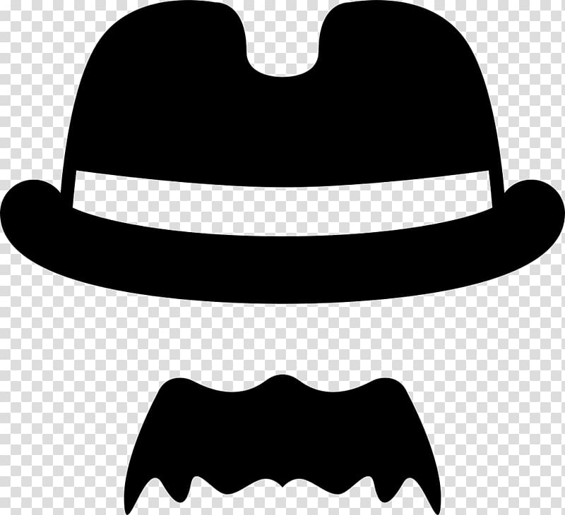 Handlebar moustache Black and white Facial hair, moustache transparent background PNG clipart