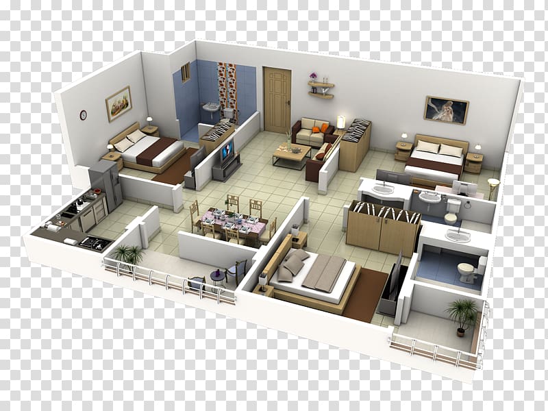 Interior Design Services 3D floor plan House, interior design transparent background PNG clipart