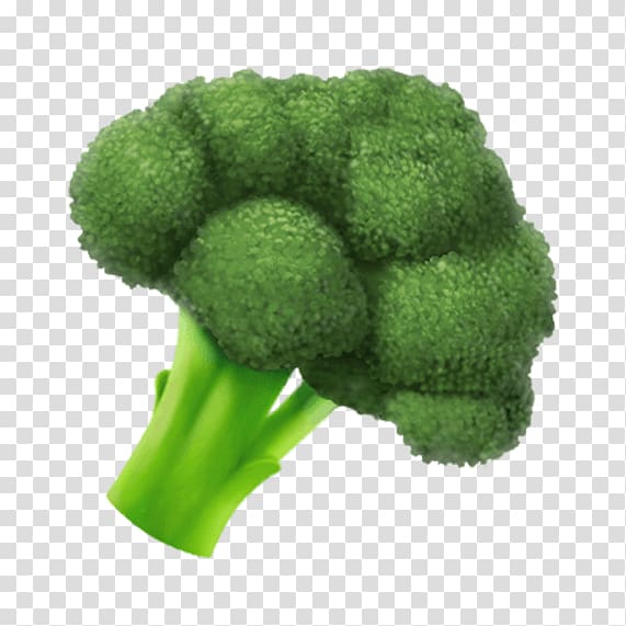 broccoli illustration, Apple Color Emoji iPhone Take-out, broccoli transparent background PNG clipart