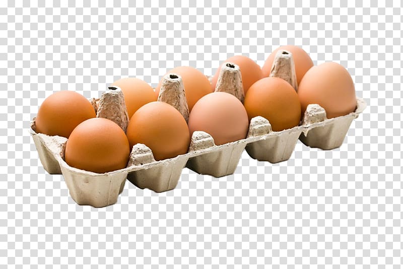 Chicken eggs are fresh in a cardboard package on transparent background PNG  - Similar PNG