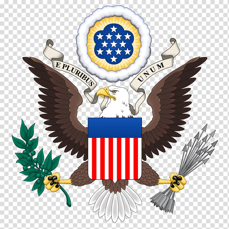 Great Seal of the United States Federal government of the United States Coat of arms, America transparent background PNG clipart