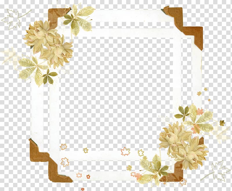 Flower Frames , autumn transparent background PNG clipart