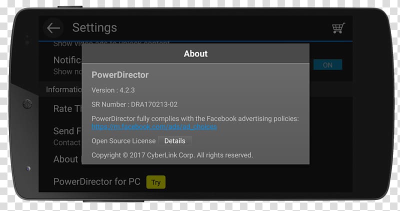 Display device Handheld Devices Multimedia Electronics Gadget, powerdirector transparent background PNG clipart