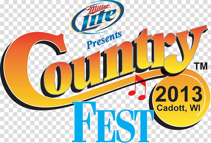 Country Fest Logo Country music Music festival Miller Lite, miller lite transparent background PNG clipart