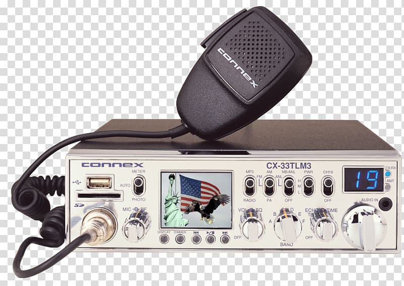 Citizens band radio Microphone 10-meter band Amateur radio, radio transparent background PNG clipart