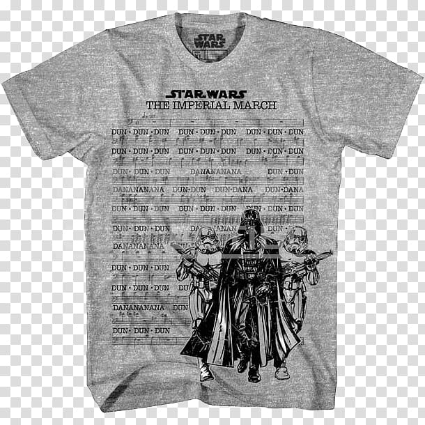 T-shirt Anakin Skywalker The Imperial March Star Wars Obi-Wan Kenobi, T-shirt transparent background PNG clipart
