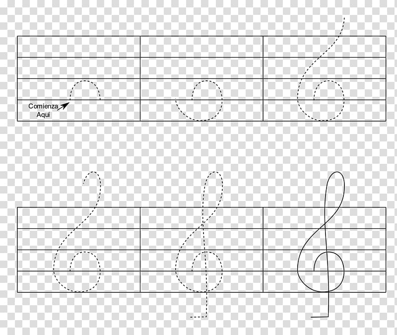 Staff Musical note Treble Bass, treble transparent background PNG clipart