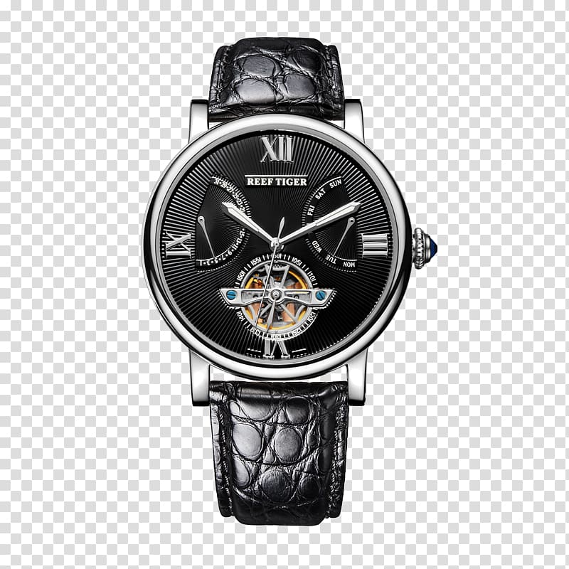 Tourbillon Automatic watch Watch strap Power reserve indicator, watch transparent background PNG clipart