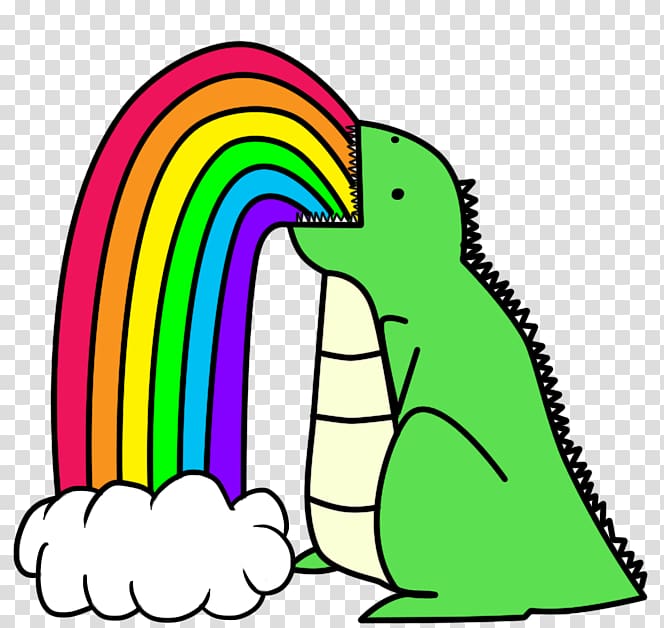 Vomiting Rainbow Dinosaur Color Nose, unicorn head transparent background PNG clipart