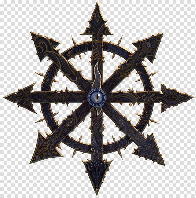 Warhammer 40,000 Symbol of Chaos Chaos magic, symbol transparent background PNG clipart