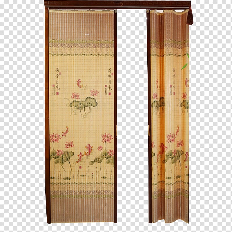Curtain Bamboo Sudare Door, Bamboo curtain to pull off fine material Free transparent background PNG clipart