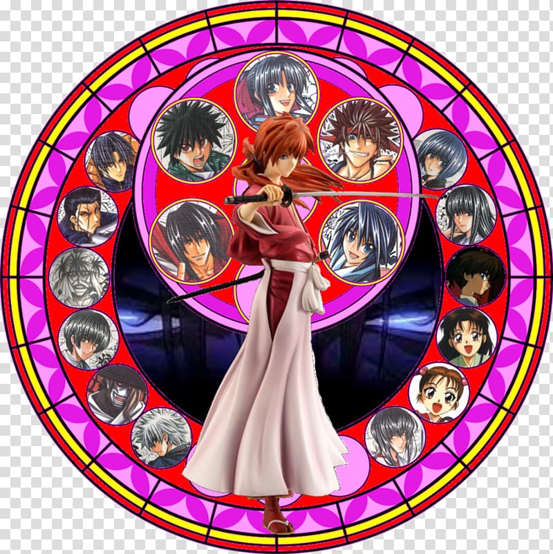 Kenshin Himura Enishi Yukishiro Kaoru Kamiya Makoto Shishio Rurouni Kenshin, Chibi transparent background PNG clipart