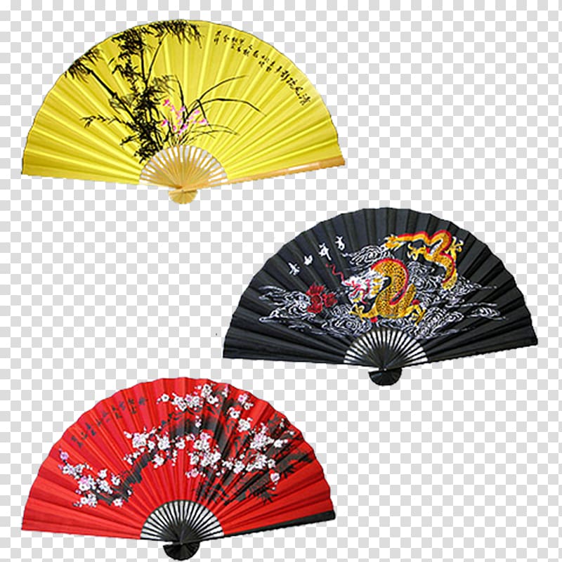 Hand fan Template, Chinese fan sub transparent background PNG clipart