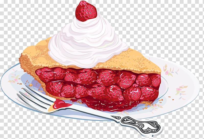 Strawberry pie Teacake Cupcake, tea transparent background PNG clipart