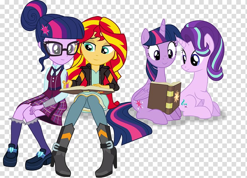 Twilight Sparkle Sunset Shimmer My Little Pony: Equestria Girls Winged unicorn, disciples transparent background PNG clipart