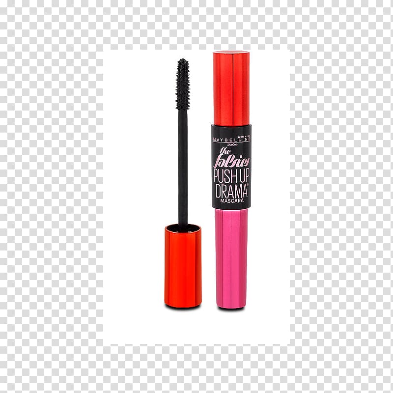 Lipstick Maybelline The Falsies Push Up Drama Lip balm Mascara Lip gloss, lipstick transparent background PNG clipart