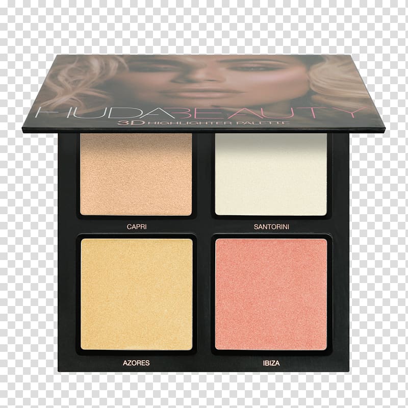 Highlighter Huda Beauty Desert Dusk Eyeshadow Palette Cosmetics Color, eye shadow box transparent background PNG clipart