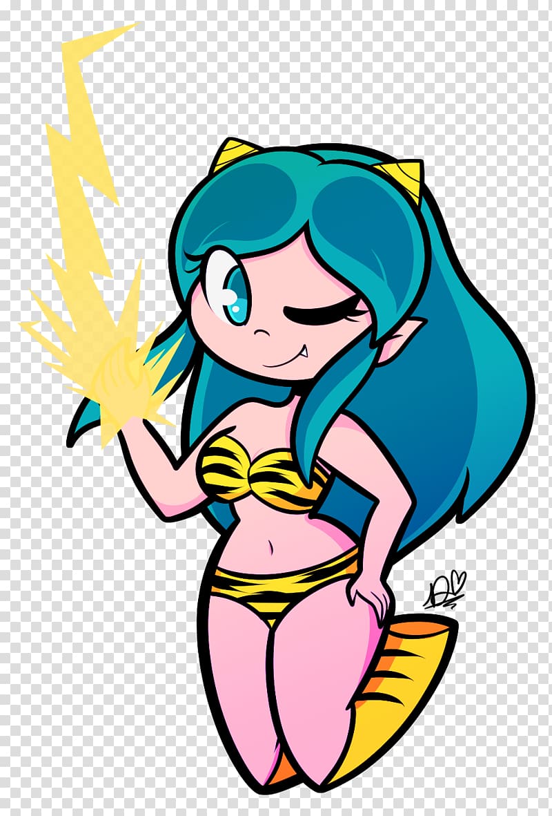 Lum Invader Art Drawing Anime, Anime transparent background PNG clipart