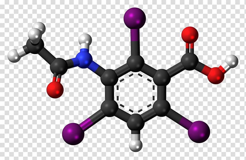 Benzoic acid Carboxylic acid Isophthalic acid Ball-and-stick model, molecule transparent background PNG clipart