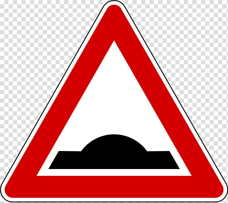 Traffic sign Road signs in Singapore Warning sign Speed bump, Road Sign transparent background PNG clipart