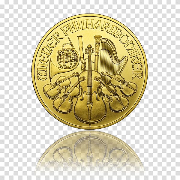 Perth Mint Vienna Philharmonic American Gold Eagle Bullion, gold transparent background PNG clipart