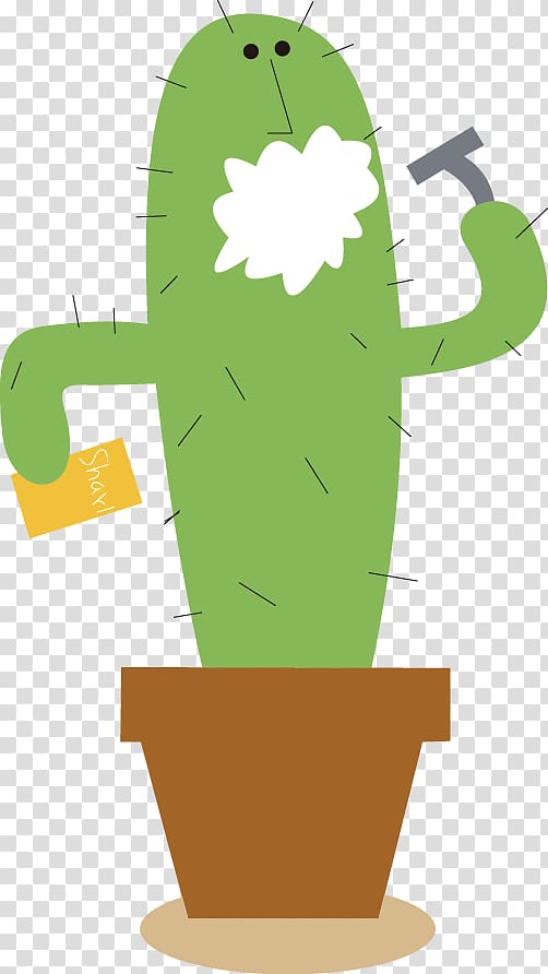 Cartoon Illustration, Cute cartoon cactus transparent background PNG clipart