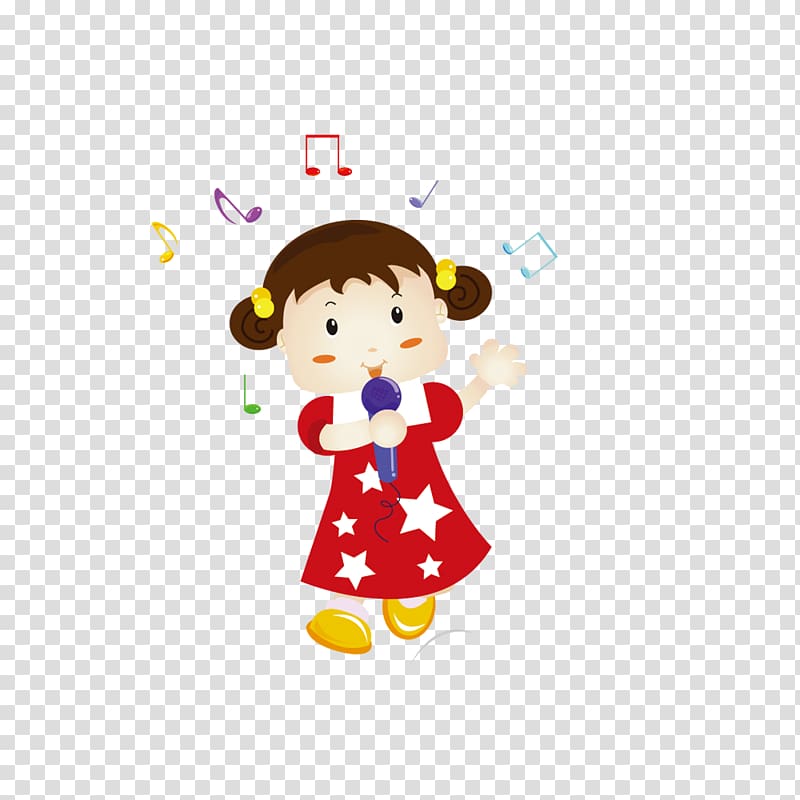 Singing Little Girl , Singing little girl transparent background PNG clipart