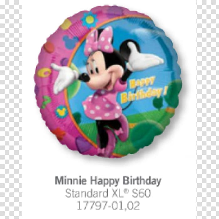 Minnie Mouse Mickey Mouse Balloon Party Birthday, Female name brand package transparent background PNG clipart