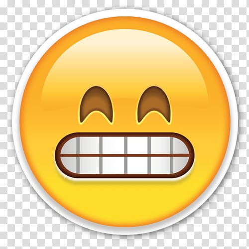 grin emoji illustration, Emoji Emoticon Icon, Laughing face transparent background PNG clipart