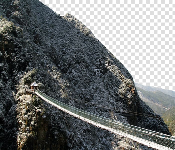 Bridgexe2u20acu201ctunnel Mountain pass Geology Phenomenon, Winter tour, Quzhou transparent background PNG clipart