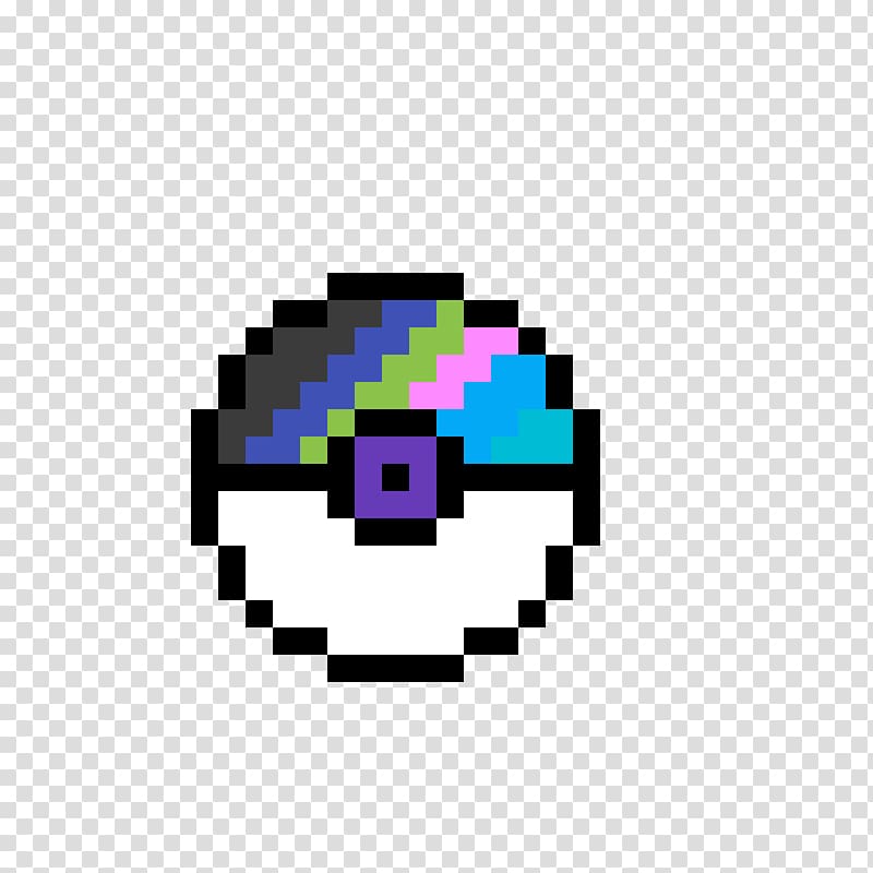 8 bit pokeball minecraft