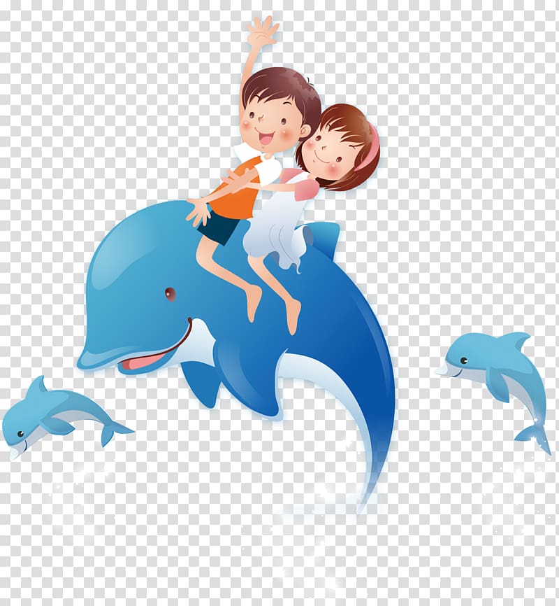 Cartoon Cdr Illustration, Aquarium Dolphins transparent background PNG clipart