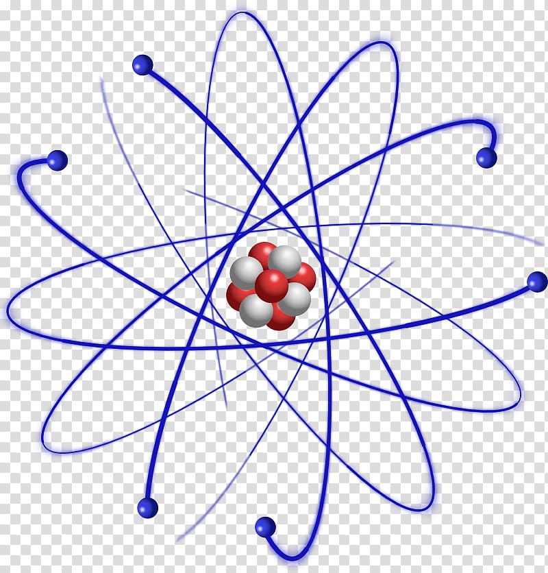 Atomic theory Carbon Atomic mass Chemical element, Atom transparent background PNG clipart